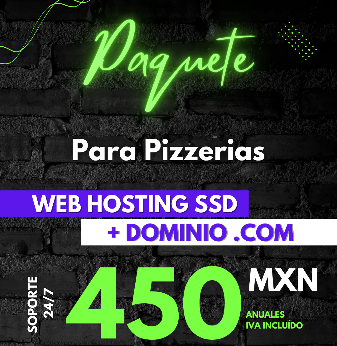 Web Hosting para Pizzerias