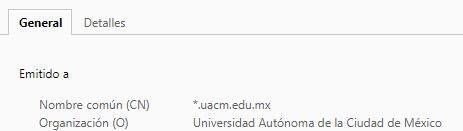 Ejemplo de validación de organización por parte de una CA en un Certificado SSL